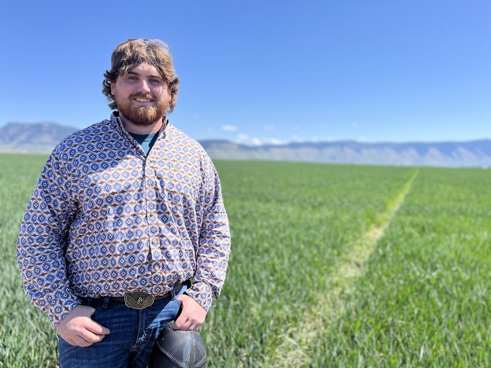 Paul Reed, 20, is poised to take over his family's wheat, turf and canola farm near La Grande, Ore. when his uncle retires