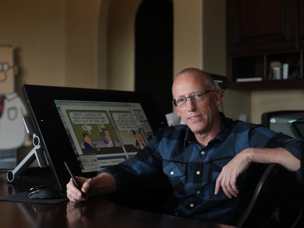 Cartoonist Scott Adams, pictured in 2014, said Monday he has metastatic prostate cancer and does not expect to survive the summer.