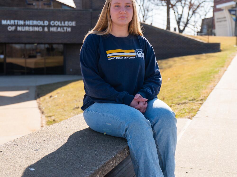 Alaina Bina, a junior nursing major at Mount Mercy University, said she chose the religiously affiliated school because she liked that it was small: 