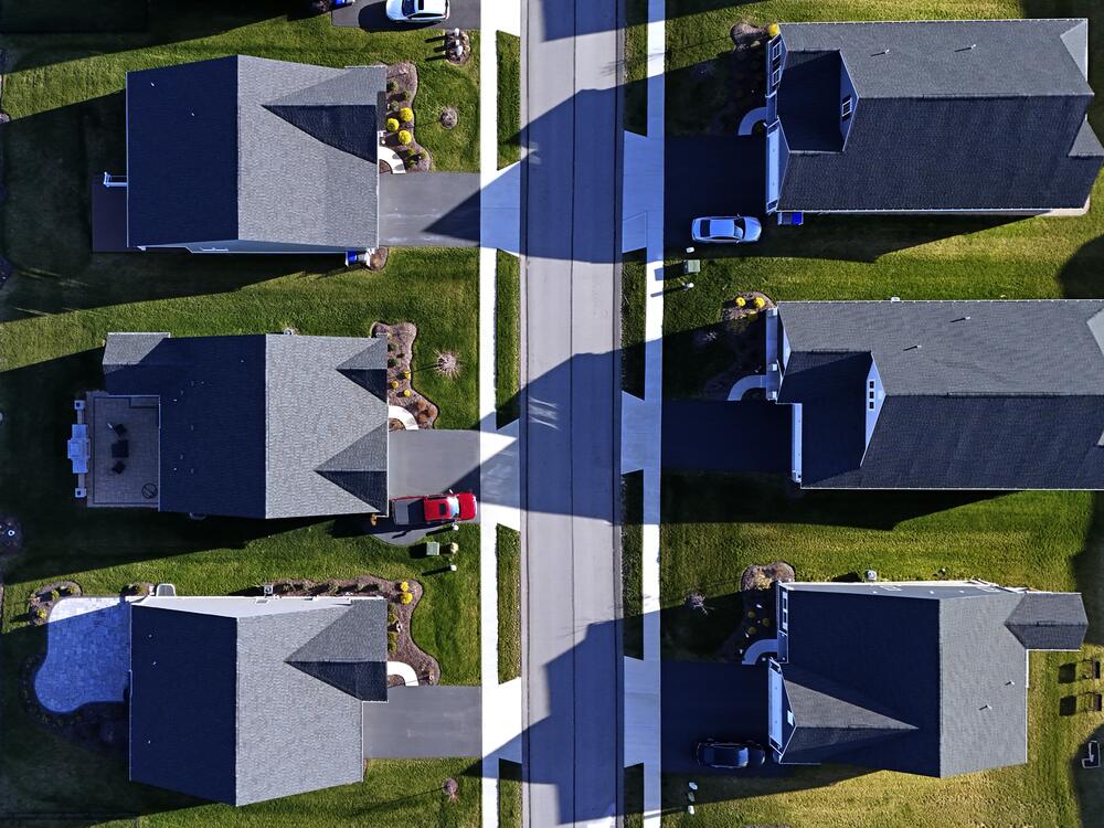 A housing development in Middlesex, Pa., is shown in March 2024.