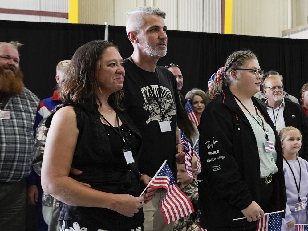 Afrikaner refugees from South Africa arrive, Monday, May 12, at Dulles International Airport in Dulles, Va.