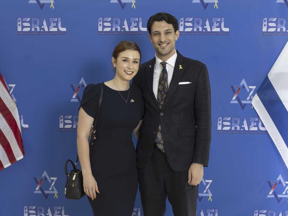 This undated handout photo provided by the embassy of Israel in the U.S. shows staff members of the Israeli Embassy in Washington, Israeli citizen Yaron Lischinsky, right, and U.S. citizen Sarah Milgrim, who were shot and killed while leaving an event at a Jewish museum in Washington.