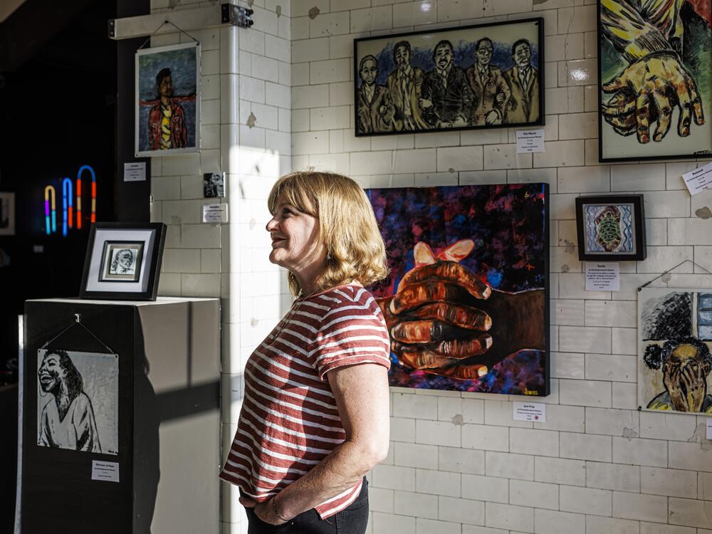 Victoria Lauing, co-founder of the Chicago Avenue Fire Arts Center,  says some of her neighbors have struggled in the aftermath of George Floyd's murder.