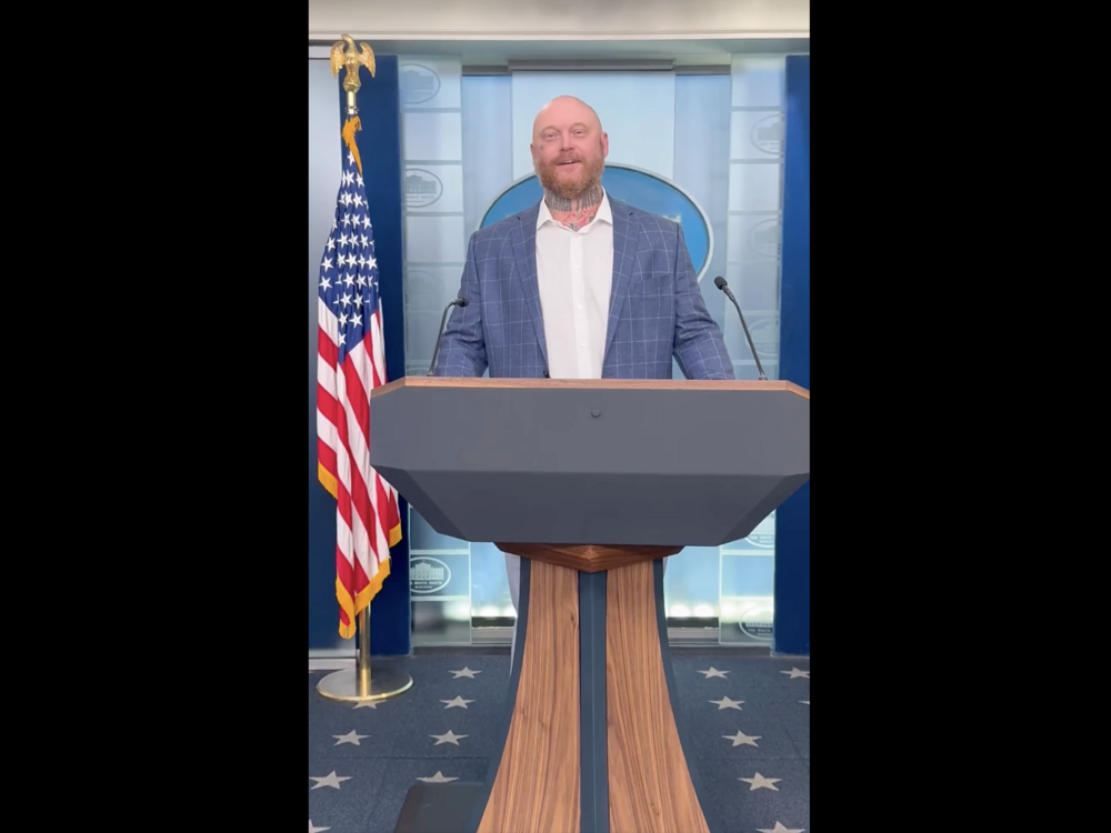 Jenkins, who also had a criminal record before Jan. 6, smiled and posed for photos and videos behind the lectern in the White House press briefing room. Months earlier, he was serving a seven-year prison sentence for his actions during the Capitol riot.