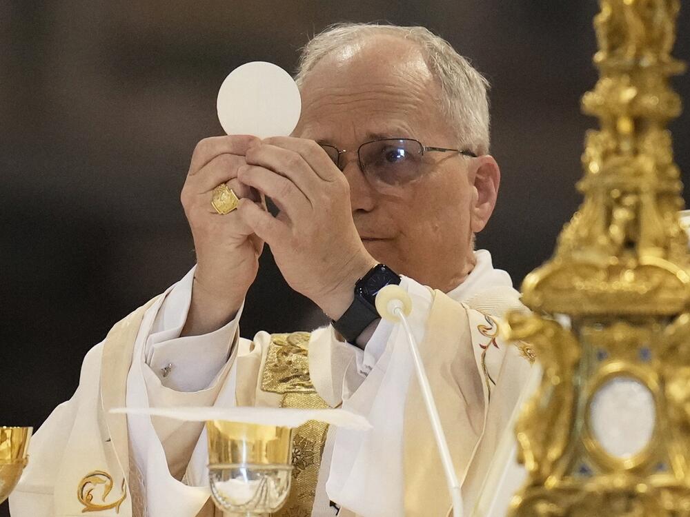 Pope Leo XIV presides over a Mass in the St. John Lateran Basilica, formalizing his role as bishop of Rome in Rome on Sunday.