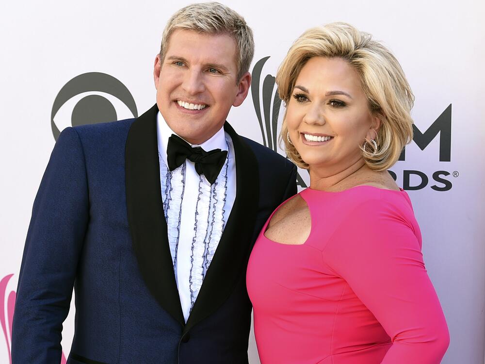 Trump announced Tuesday that he will grant full pardons to reality TV stars Todd and Julie Chrisley, pictured in 2017.