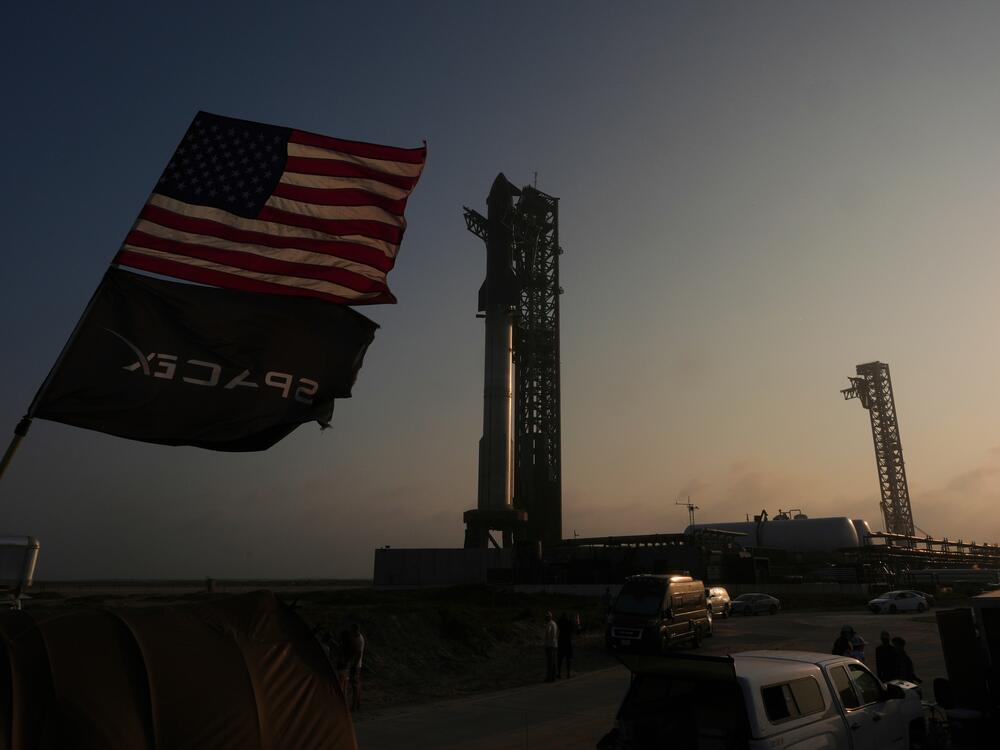SpaceX's mega rocket Starship is prepared for a test flight from Starbase, Texas, on Monday, May 26, 2025.