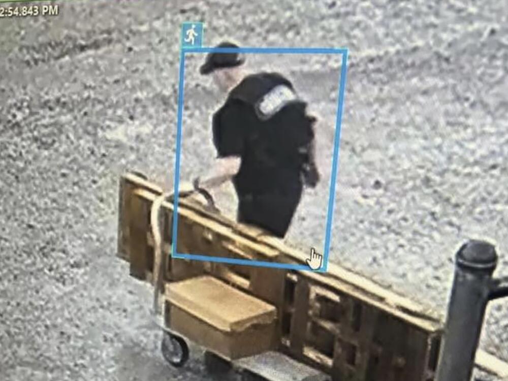 This image provided by the Arkansas Department of Corrections shows Grant Hardin, a former police chief and convicted killer, escaping the North Central Unit prison wearing a disguise in Calico Rock, Ark.