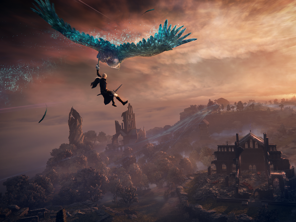 Air-drop, Fortnite-style, into Limveld, Nightreign's miniature Elden Ring world.