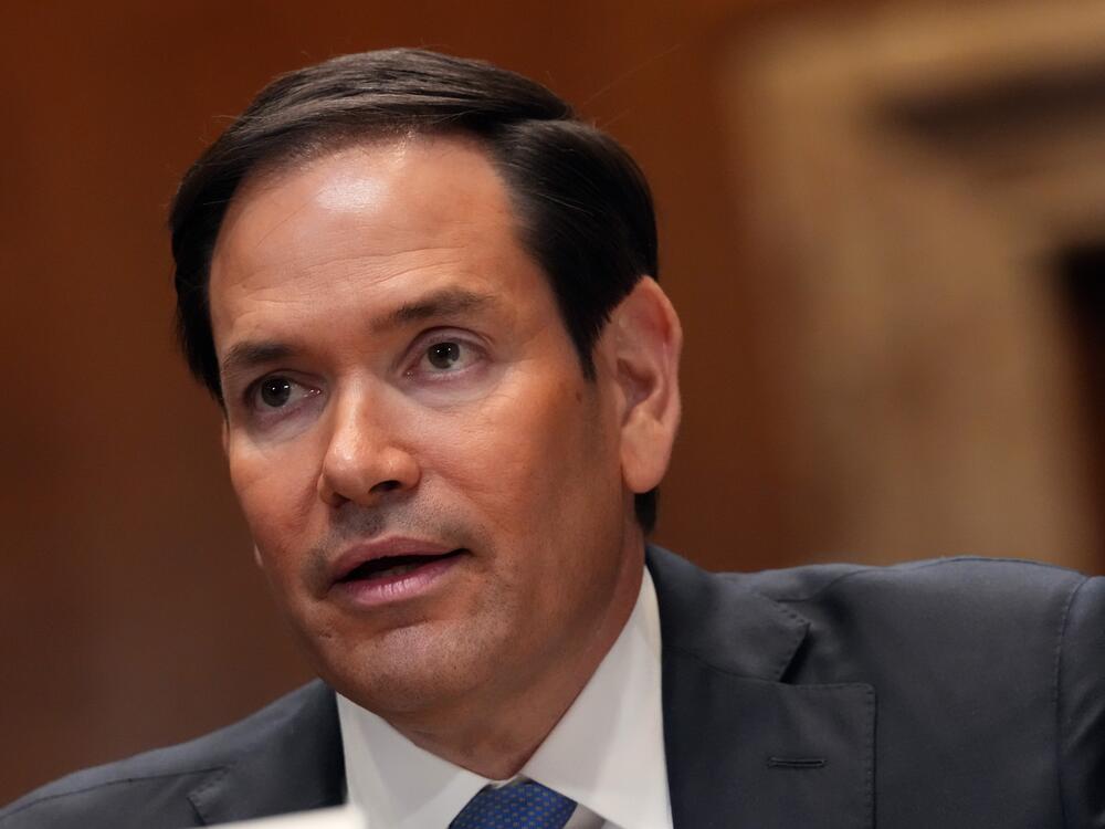 U.S. Secretary of State Marco Rubio shown testifying before the Senate Appropriations Committee Subcommittee on State, Foreign Operations, and Related Programs in the Dirksen Senate Office Building on May 20, 2025 in Washington, D.C.