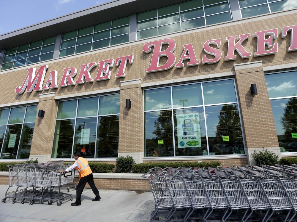 Market Basket's board says it has placed CEO Arthur T. Demoulas on leave, citing allegations that he was planning a work stoppage among employees at the family-controlled supermarket chain. One of the Massachusetts-based grocer's stores is seen here in 2014, when Demoulas thwarted an attempt to force him out.