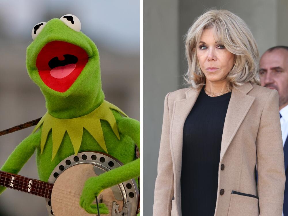 From left: Julie Chrisley, Kermit the Frog, Brigitte Macron.