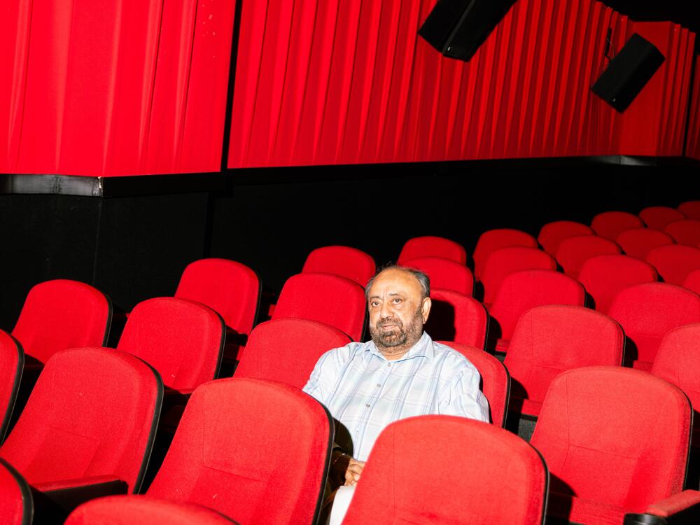 Rupinder Nayyar, seen here on Oct. 9, 2024, is the owner of BIG Cinemas, in Edison, N.J., and was one of the first to bring Bollywood movies to Western theaters.