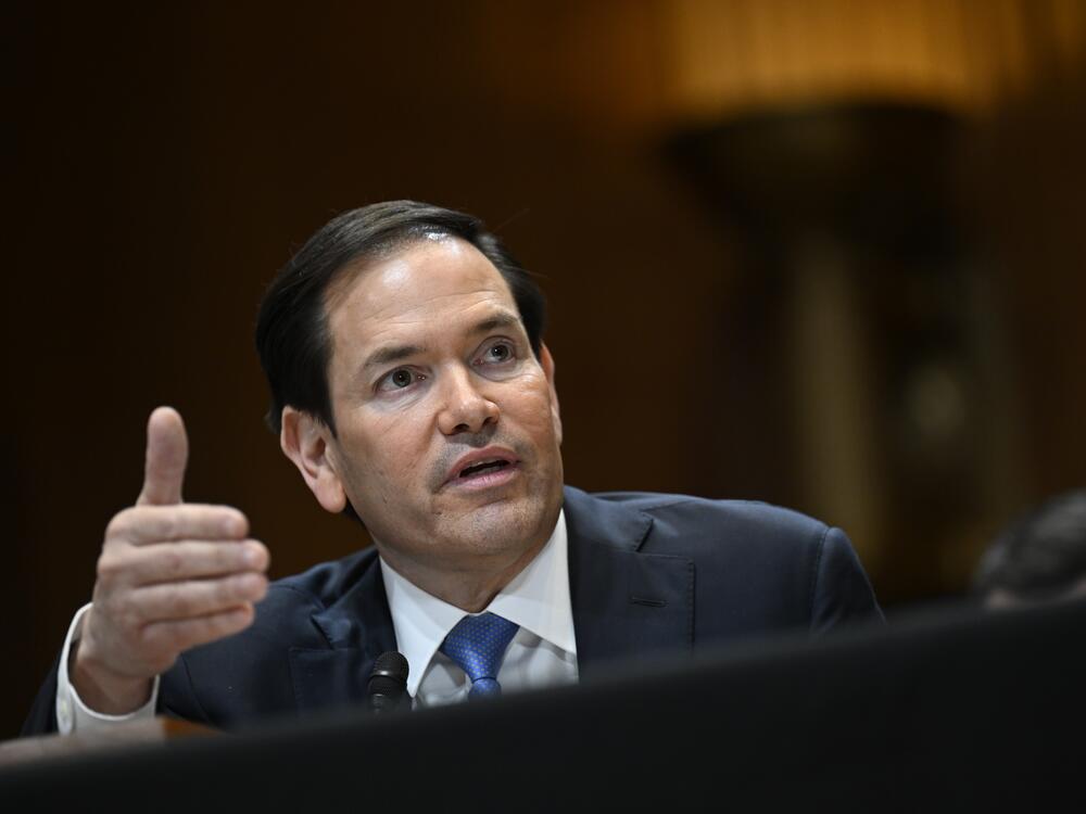 Secretary of State Marco Rubio appears before the Senate Committee on Appropriations on Tuesday in Washington.