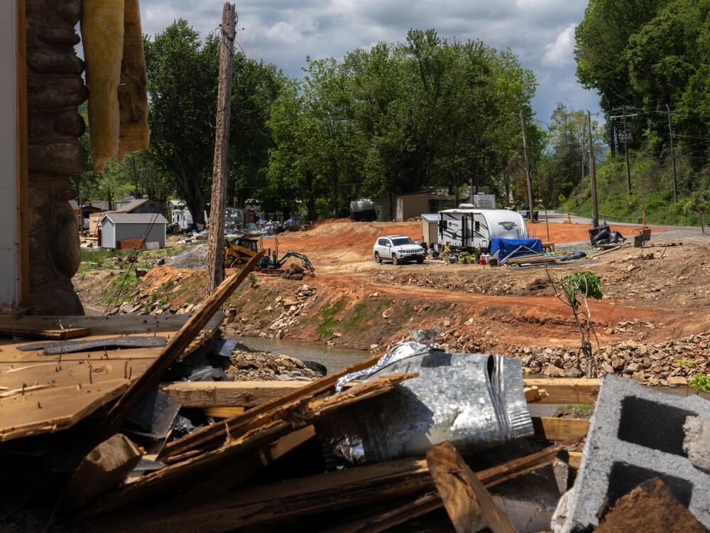 Many residents of the areas hit hardest by Tropical Storm Helene, like Swannanoa, N.C., are still living in temporary housing. Some residents have moved into small sheds or trailers after their previous homes were destroyed by the floodwaters or fallen trees.