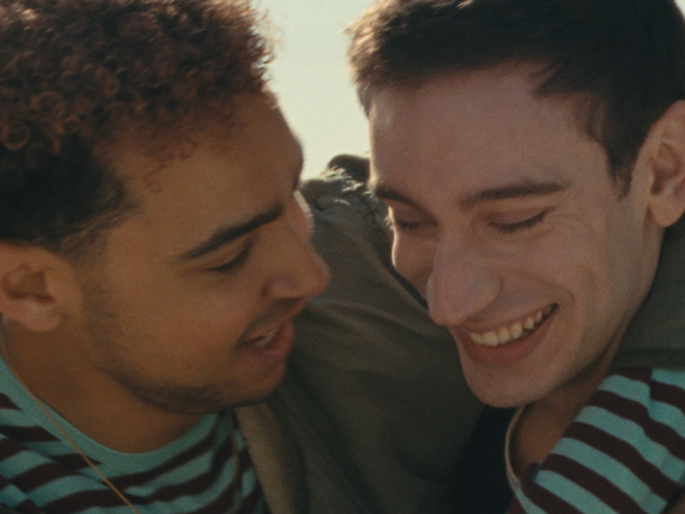 Archie Madekwe and Théodore Pellerin in <em>Lurker</em>.