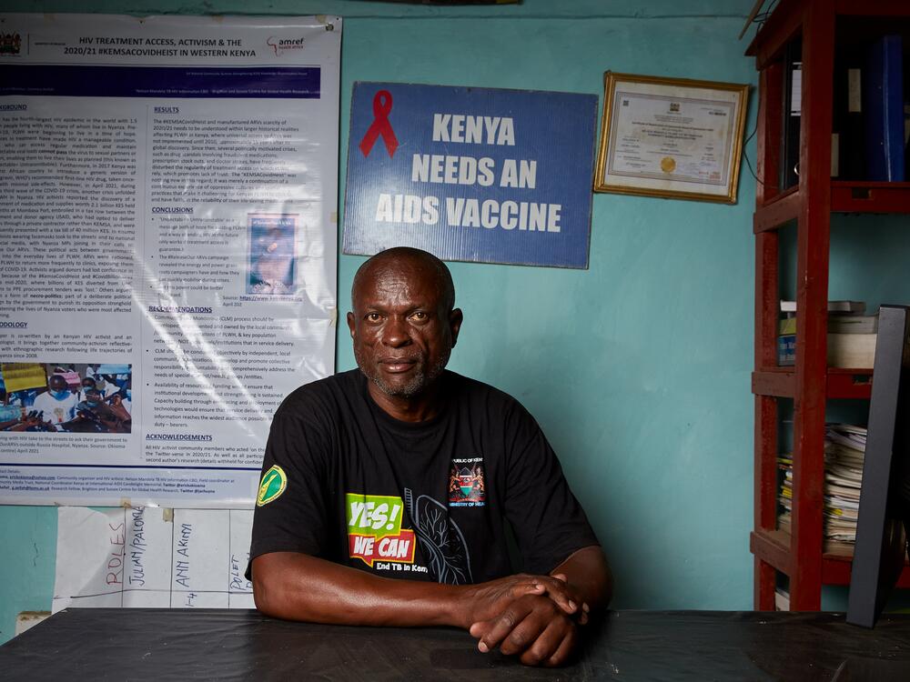 Erick Okioma, an advocate for people with HIV, believes the Kenyan government should address any gaps in funding for HIV services caused by U.S. aid cuts.