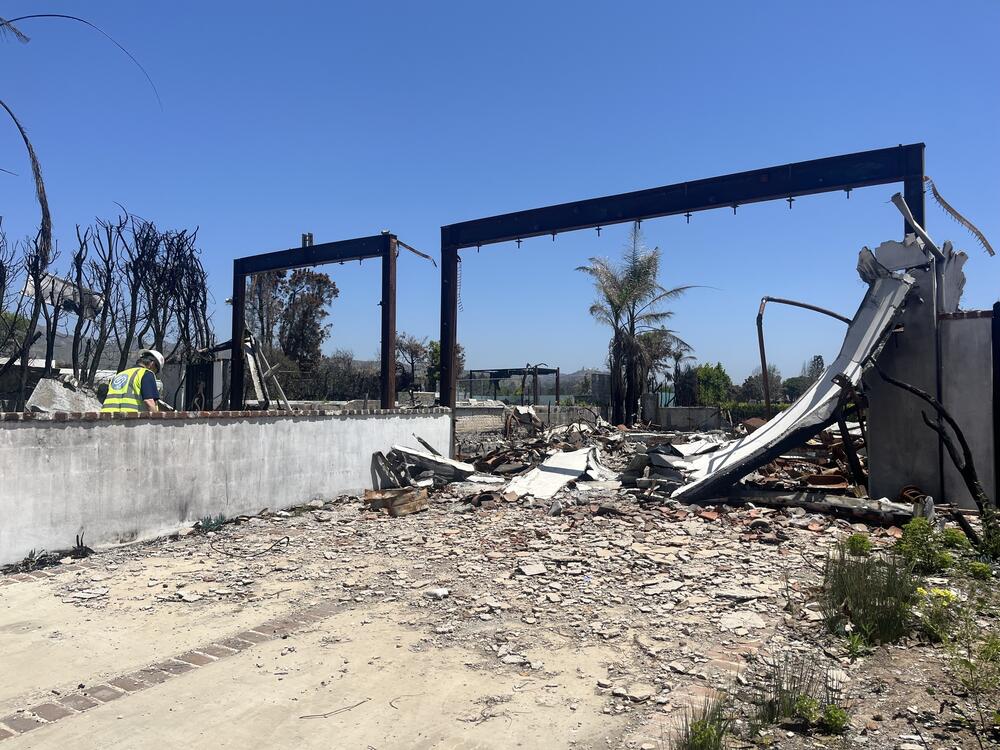 More than 16,000 structures burned in the Los Angeles fires, many of them homes. A lot in Pacific Palisades, Calif., has yet to be cleared.