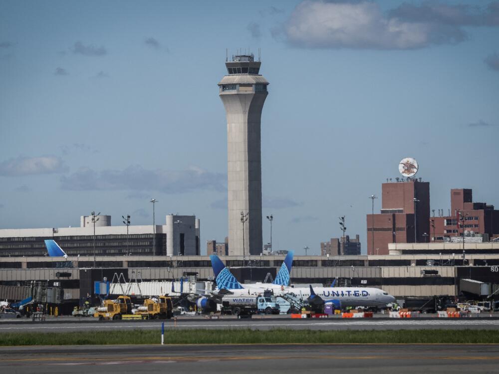 United Airline planes are seen at Newark Liberty International Airport in New Jersey on May 7.
