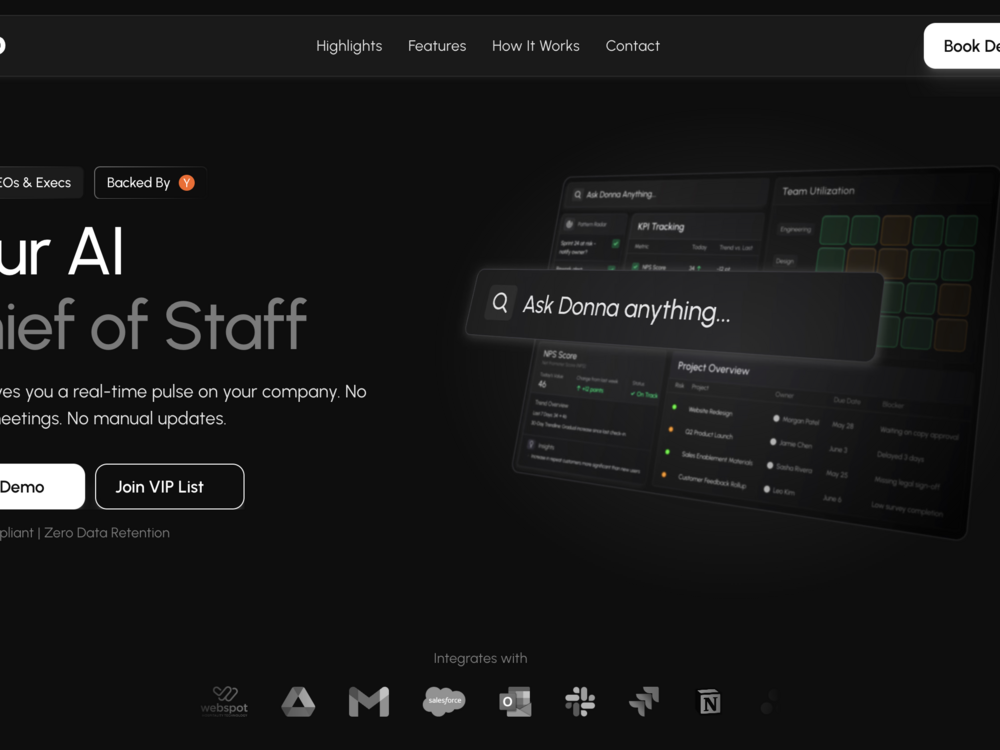 A screenshot of the website for Chloe Samaha's startup BOND, an earlier version of which was almost entirely vibe coded.