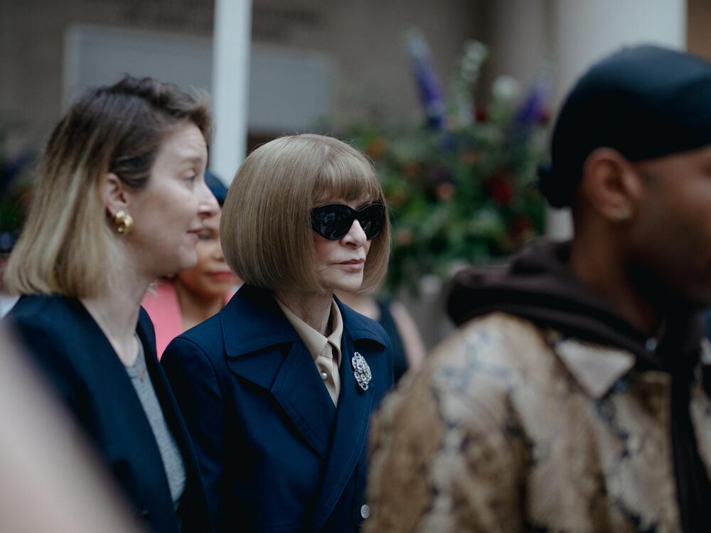 Anna Wintour, Vogue magazine editor-in-chief, at a press preview for the Met's 