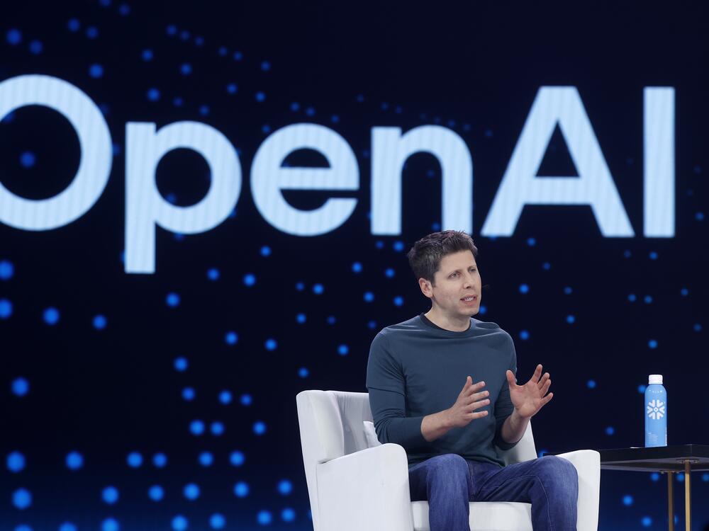 Open AI CEO Sam Altman speaks during a conference in San Francisco this week. The company said it has recently taken down 10 influence operations that were using its generative artificial intelligence tools. Four of those operations were likely run by the Chinese government.