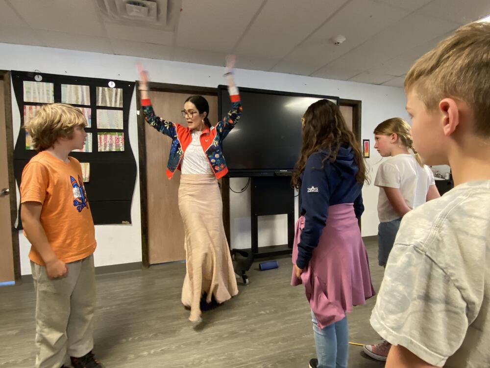 Sarah Ward teaches flamenco at the Taos Integrated School of the Arts
