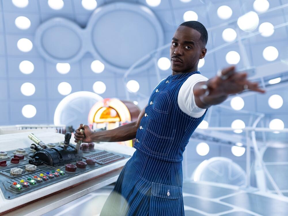 Ncuti Gatwa as the Doctor.