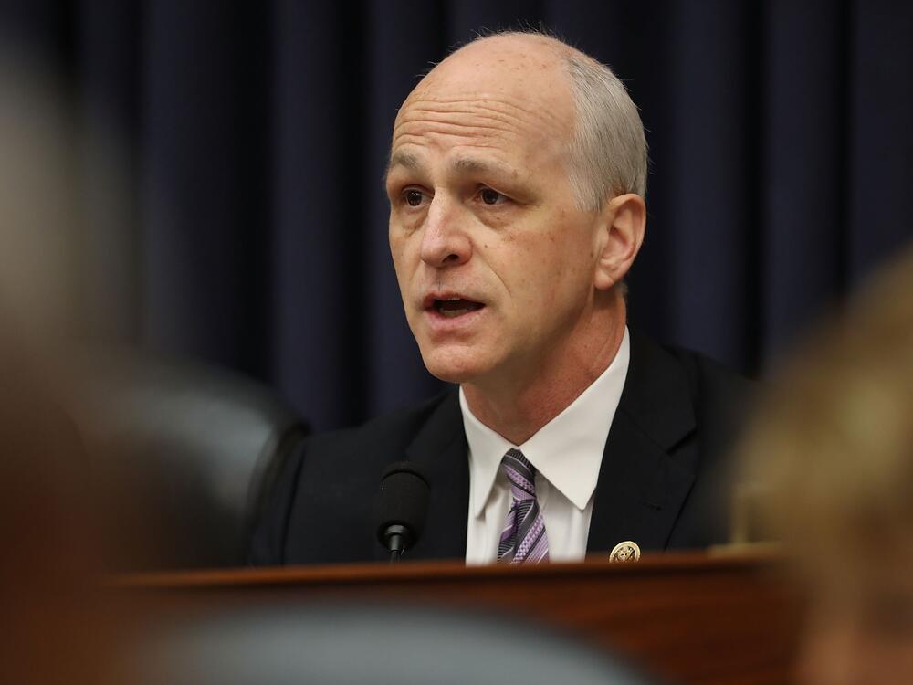 House Armed Services Committee ranking member Rep. Adam Smith (D-WA) questions witnesses during a hearing in the Rayburn House Office Building on Capitol Hill April 12, 2018 in Washington, DC.