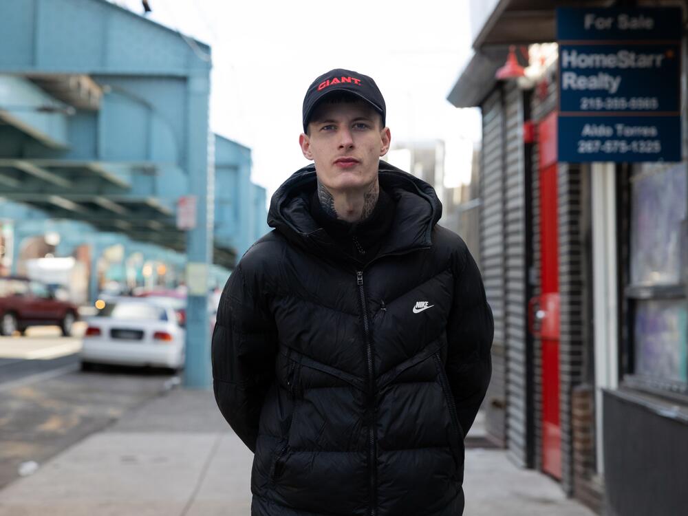 Justin Carlyle, age 23, photographed on the street in Kensington, a neighborhood of Philadelphia, has lived with addiction to fentanyl and other drugs for a decade. After a decade when overdoses devastated young Americans, drug deaths among people in the U.S. under age 35 are plummeting. The shift is saving thousands of young lives every year.
