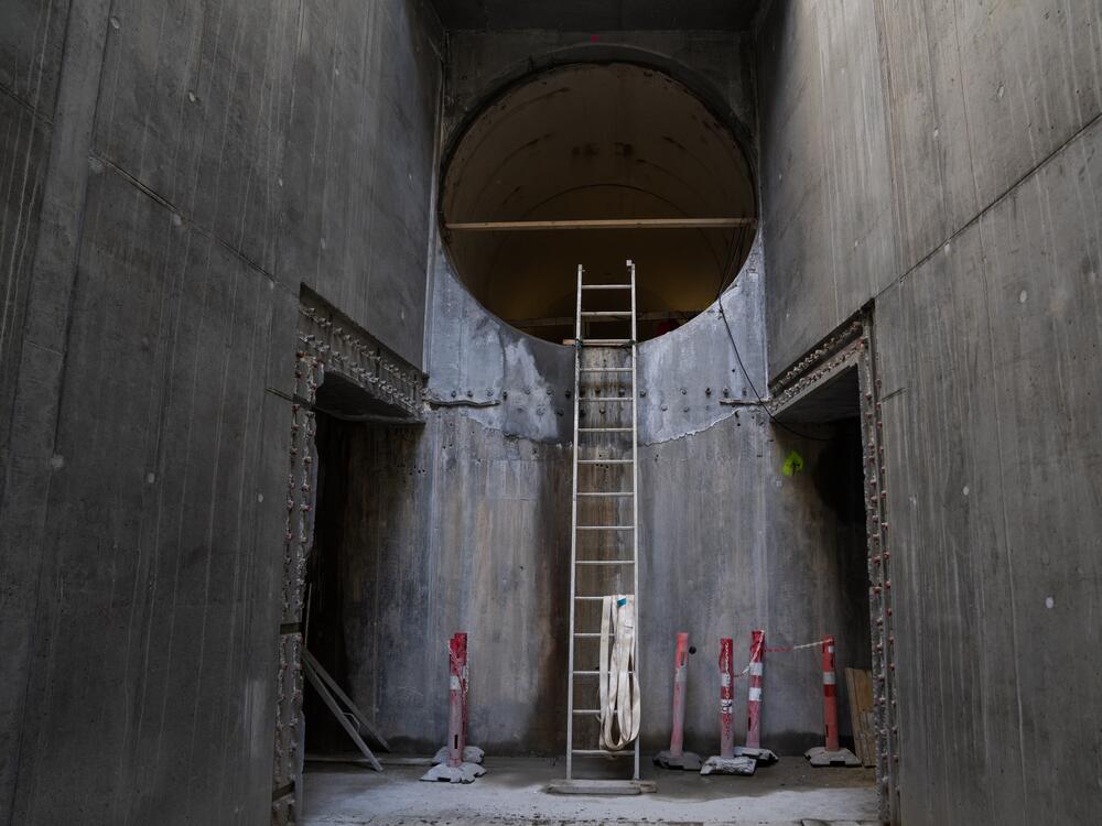 Construction work on the Kalvebod Brygge tunnel project in Copenhagen. When completed, tunnels like this one will hold excess rainwater during extreme rain events like the 2011 cloudburst.