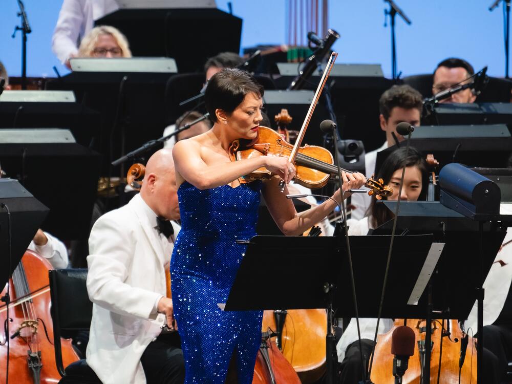 Violinist Anne Akiko Meyers has spent much of her decades-long career commissioning new works by contemporary composers.