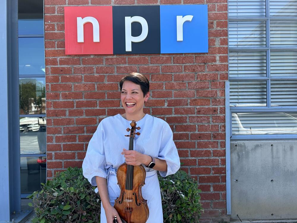 Violinist Anne Akiko Meyers stopped by NPR's studios in Culver City, California, for an interview with <em>Morning Edition</em>'s A Martínez.