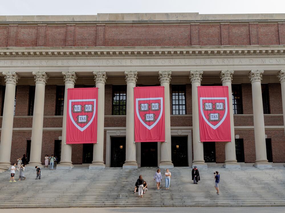 The Widener Library on the Harvard University Campus in Cambridge, Mass. Harvard is at the forefront of the Trump administrations efforts to reshape higher education.