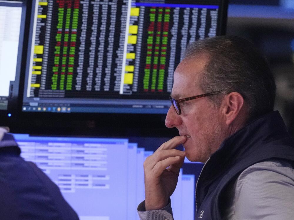 Specialist Glenn Carell works on the floor of the New York Stock Exchange, Tuesday, June 10, 2025.