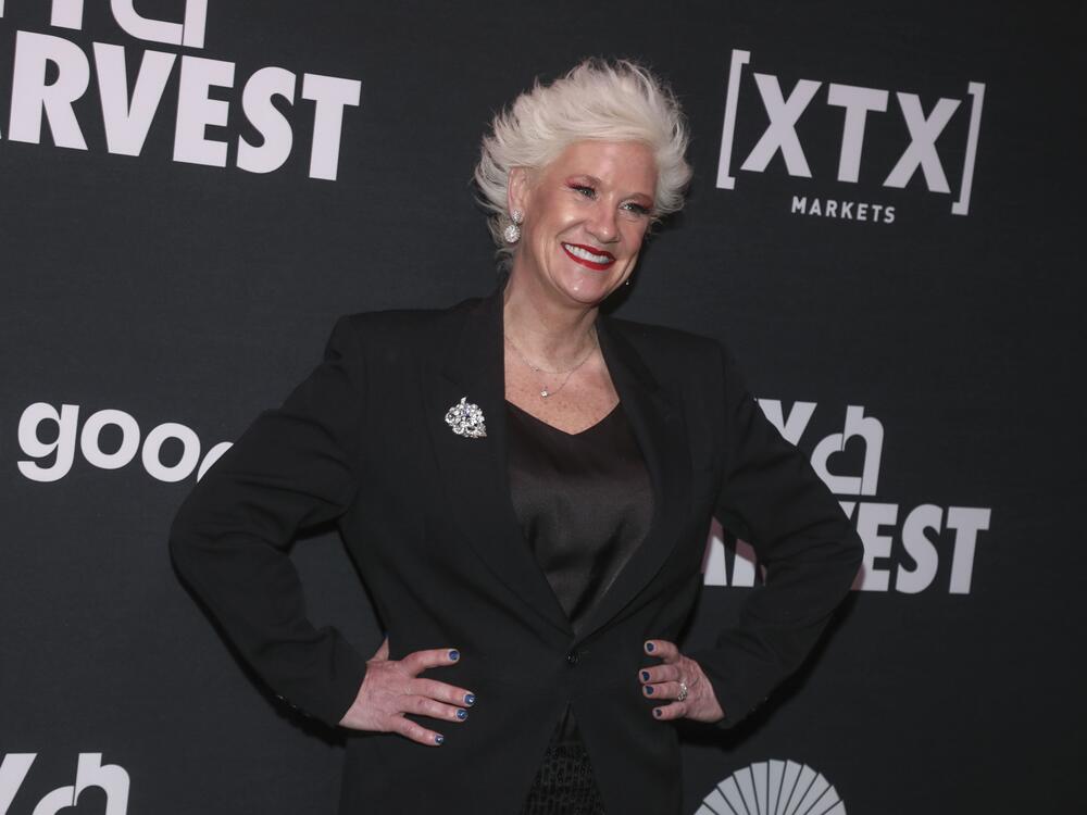 Chef Anne Burrell attends City Harvest Presents The 2025 Gala: Carnaval, on April 22, 2025, in New York.