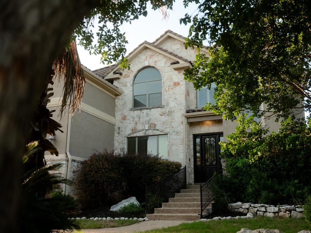 Navy veteran Matthew Kelly's home in San Antonio, Texas. Kelly was left stranded when the VA abruptly ended a mortgage program that's been helping save thousands of vets homes.