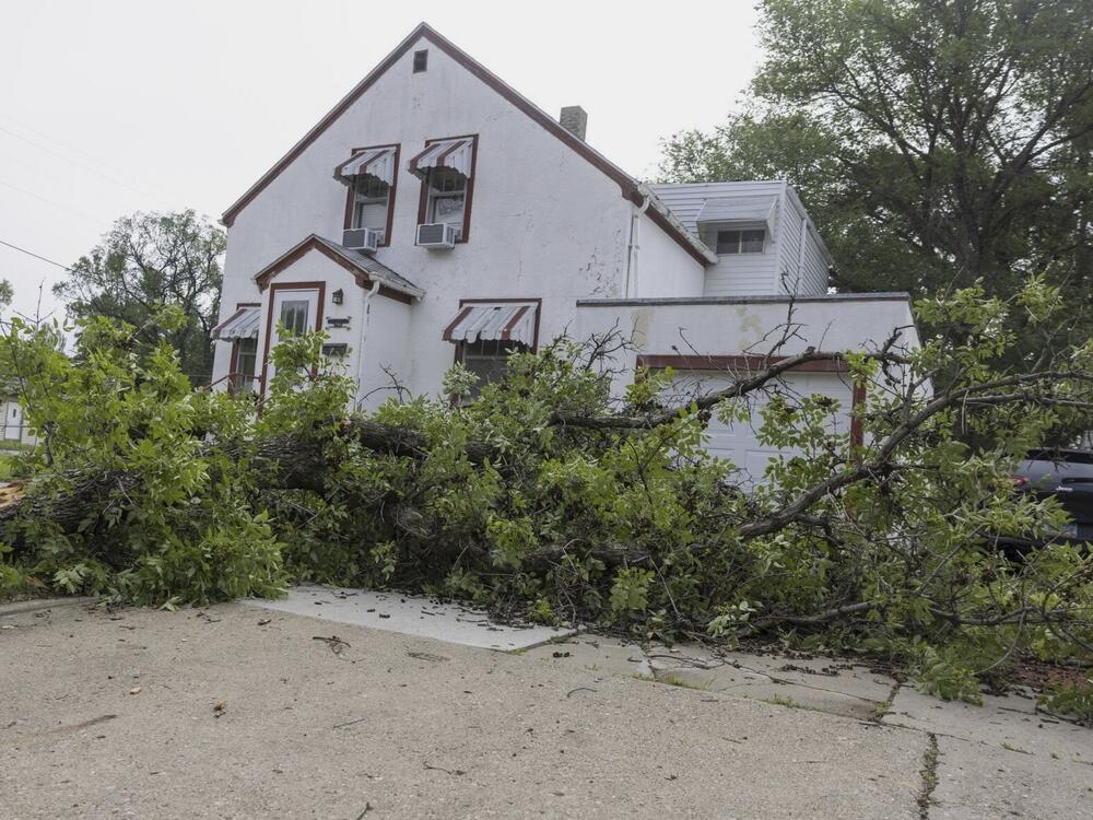 Severe storms struck Bismarck, N.D., and other areas of the state early on Saturday, leaving at least three dead.