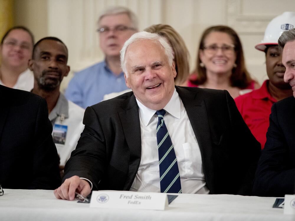 FedEx CEO Fred Smith appears at a signing ceremony where President Donald Trump signed an Executive Order that establishes a National Council for the American Worker in the East Room of the White House, Thursday, July 19, 2018, in Washington.