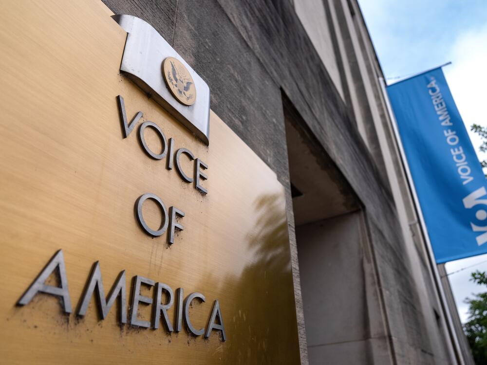The Voice of America headquarters in Washington, D.C., on May 29.
