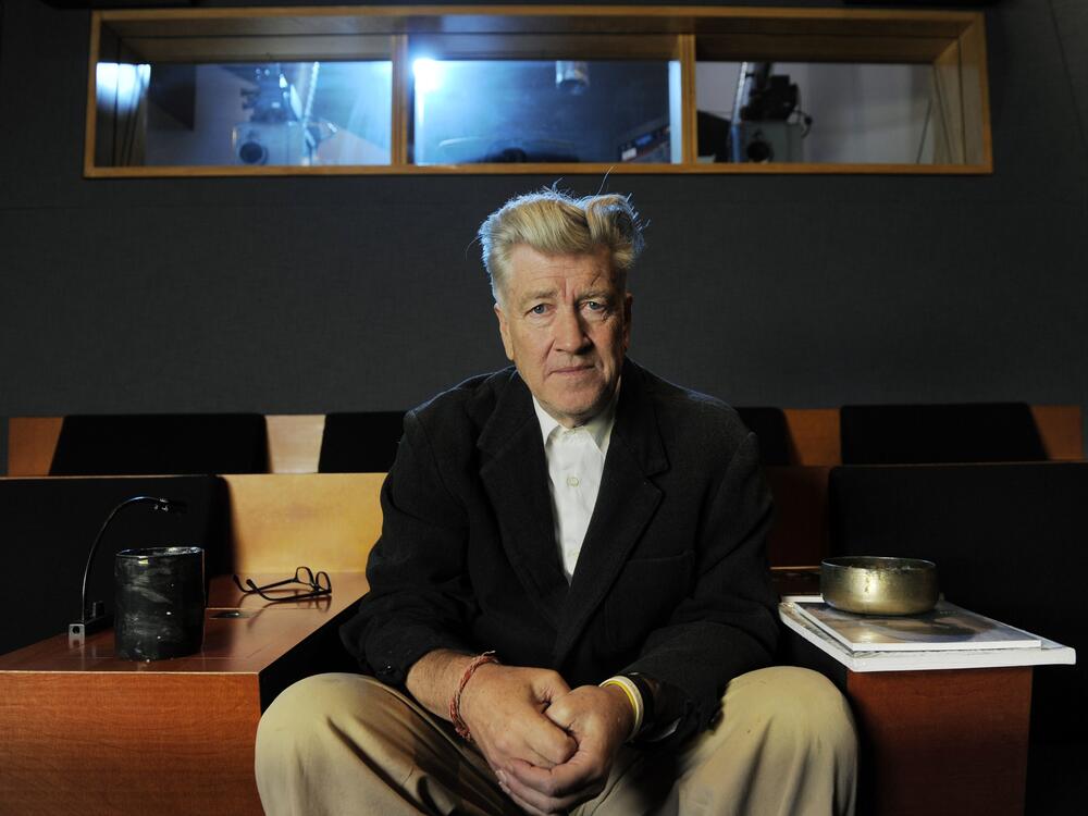 Filmmaker David Lynch, photographed in his private screening room in Los Angeles in 2010, died in January at age 78.
