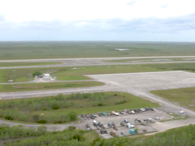 A social media video from Florida Attorney General James Uthmeier shows an aerial view of the Dade-Collier Training and Transition Airport, the planned site of a new migrant detention facility.
