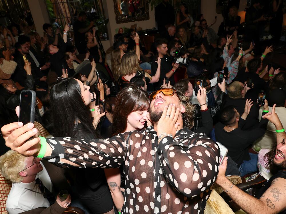 Guests attend TikTok Presents Something Beautiful Album Release Event With Miley Cyrus at Chateau Marmont on May 27, 2025 in Los Angeles, California.