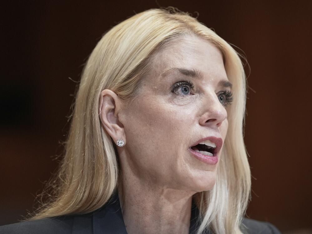 Attorney General Pam Bondi testifies during a Senate Appropriations Committee hearing on the President's Fiscal Year 2026 Budget on Capitol Hill on June 25, 2025, in Washington.