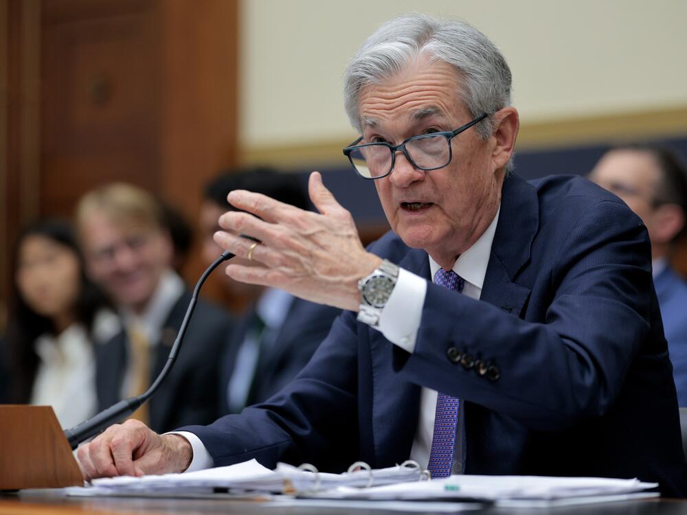 Jerome Powell testifies before the House Financial Services Committee on Capitol Hill on June 24.