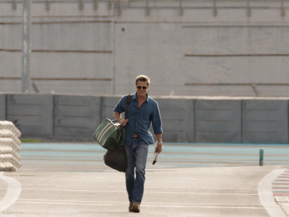 Brad Pitt plays veteran race car driver Sonny Hayes in <em>F1.</em>