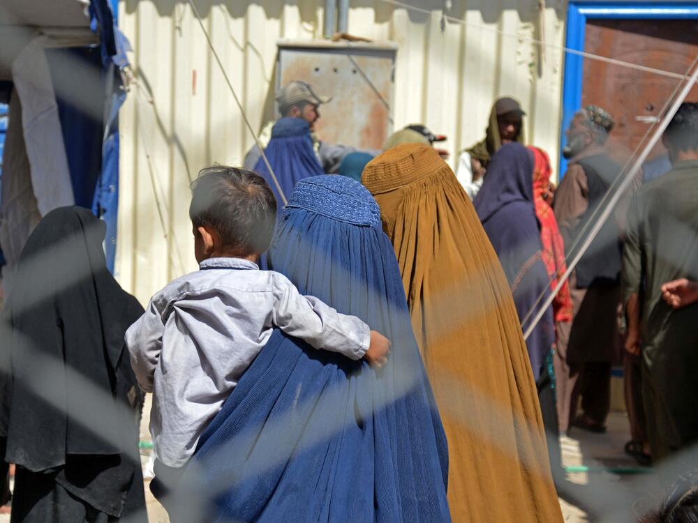 Afghan refugees who had been living in Pakistan return to their homeland in Kandahar Province on May 7. Tens of thousands of refugees in Pakistan and Iran as well are being forced to return to Afghanistan.