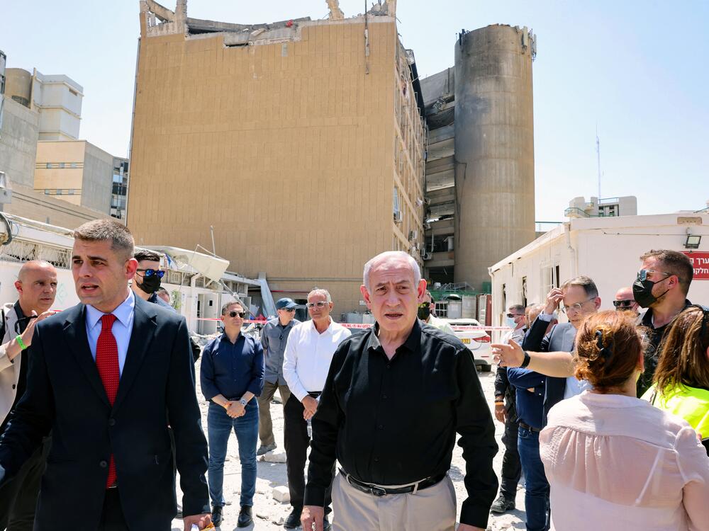 Israeli Prime Minister Benjamin Netanyahu visits Soroka Hospital in the southern city of Beersheba, after it was hit by a missile fired from Iran on June 19. Israel has scored a series of military successes and reshaped the Middle East since being stunned by a surprise Hamas attack in October 2023.
