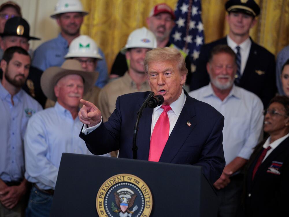 President Trump delivers remarks as he hosts a 