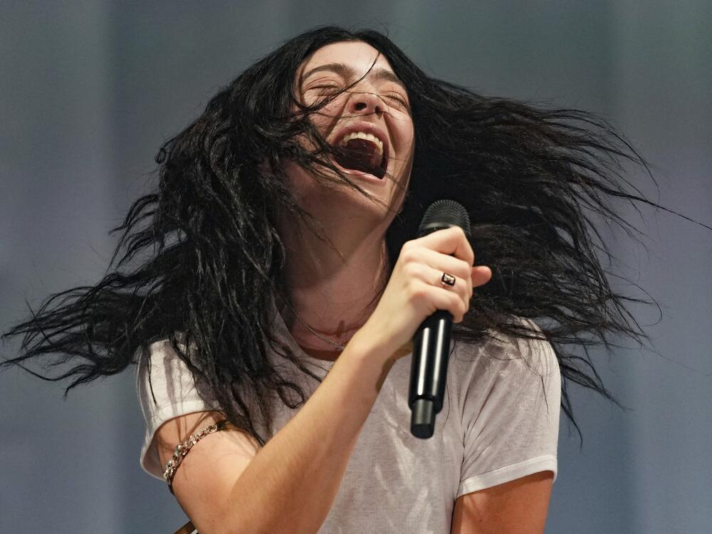 Lorde performs during the Glastonbury Festival in Worthy Farm, Somerset, England, Friday, June 27, 2025.